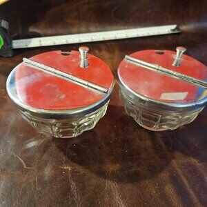 Vintage Diner Style Flip Top Sugar Bowl